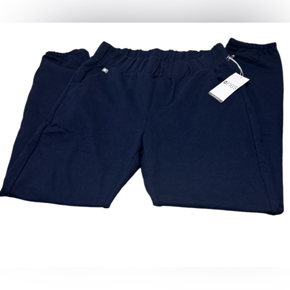 Figs French Terry Cotton Navy Blue Jogger Sweatpants NWT sz Small - Picture 1 of 5